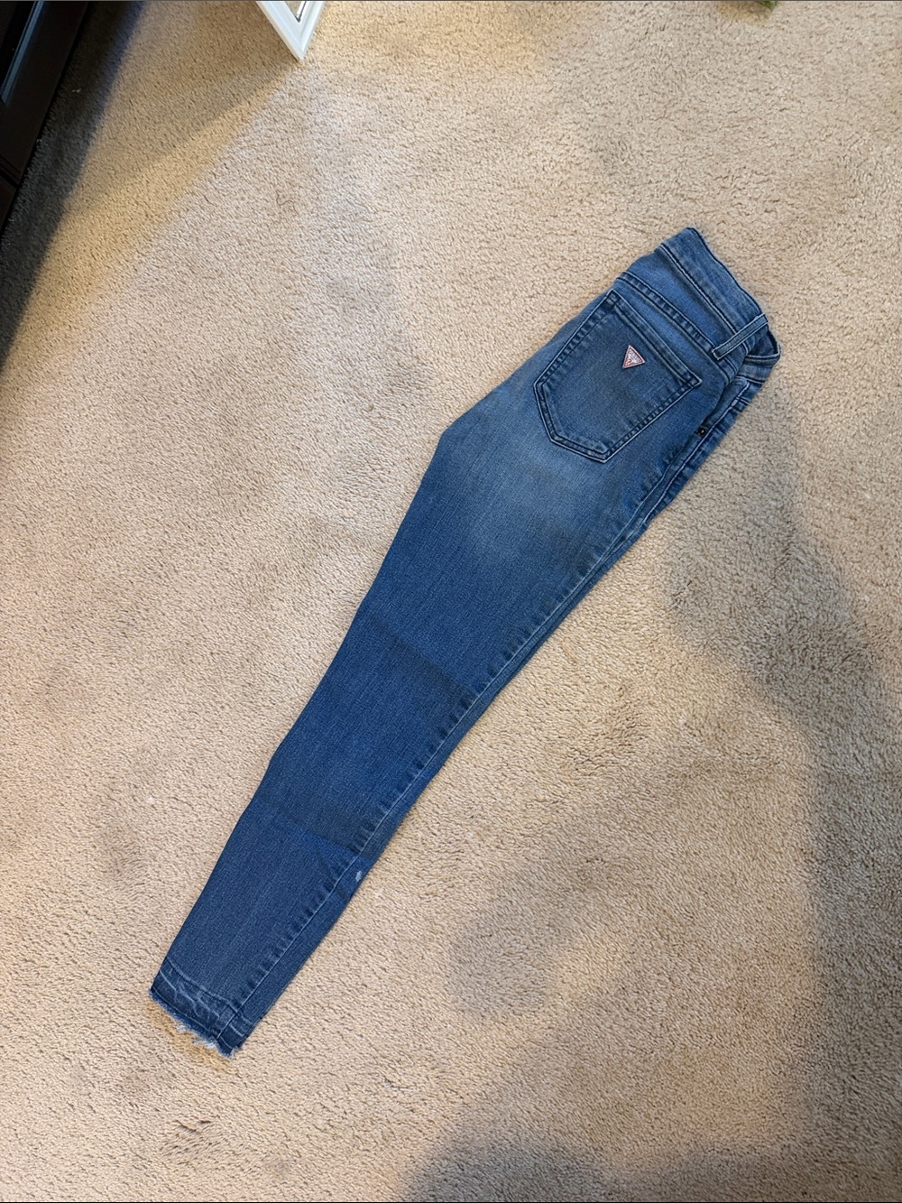 Guess Women's Straight Leg Jeans in Medium Blue Wash